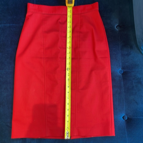 Tristan red pencil skirt. Size 2 - Picture 3 of 7